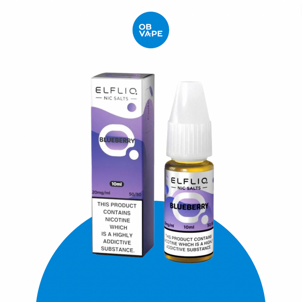 Blueberry - Elfliq Elf Bar Salt 10ml - OB Vape Shop Ireland | Free Next Day Delivery Over €50 | OB Vape Ireland's Premier Vape Shop | IVG 2400, Lost Mary, Elfliq, Disposable Vape