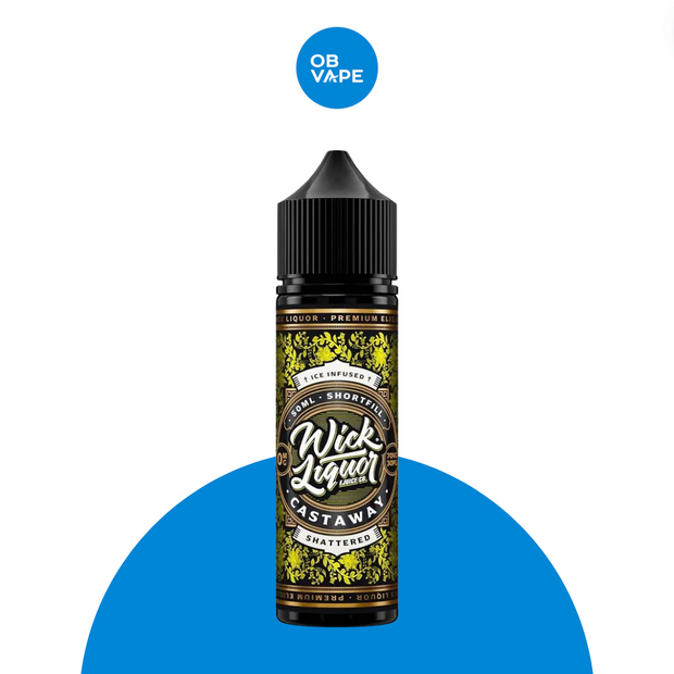 Wick Liquor - Castaway Shattered 50ml OB Vape Ireland.