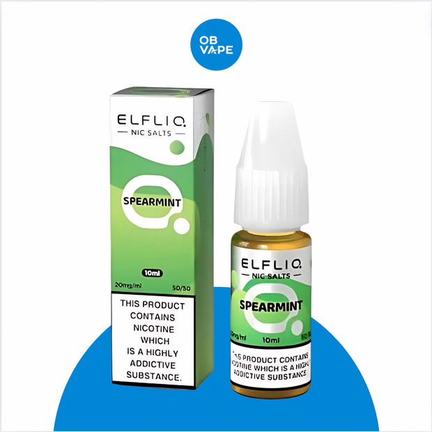 Spearmint - Elfliq Elf Bar Salt 10ml OB Vape Ireland.
