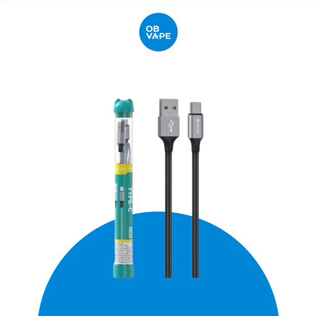 USB-A to USB-C Charging Cable – Bubble Fish (1m) OB Vape Ireland.