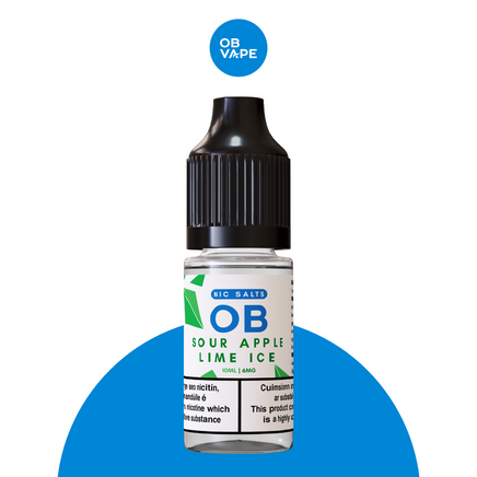 Sour Apple Lime Ice - OB Salt 10ml - OB Vape Shop Ireland | Free Next Day Delivery Over €50 | OB Vape Ireland's Premier Vape Shop | OB Bar Disposable Vape