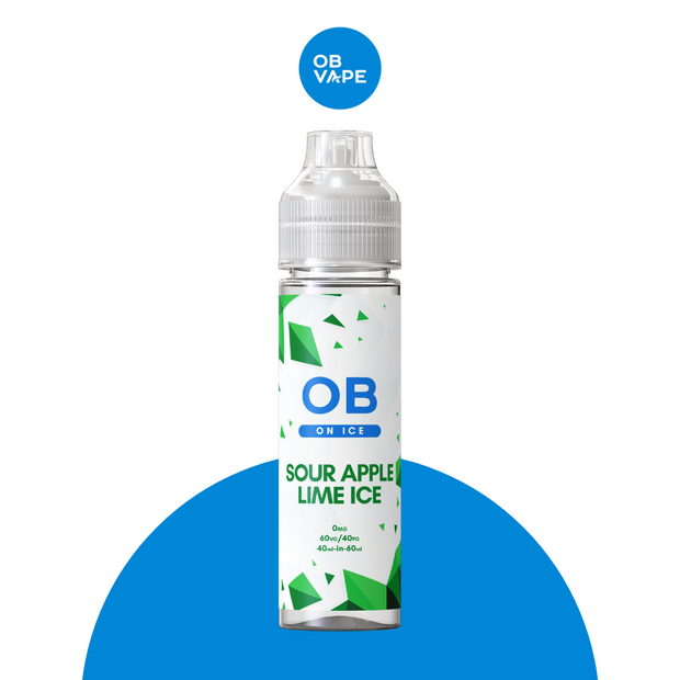 Sour Apple Lime Ice - OB On Ice 40ml - OB Vape Shop Ireland | Free Next Day Delivery Over €50 | OB Vape Ireland's Premier Vape Shop | OB Bar Disposable Vape