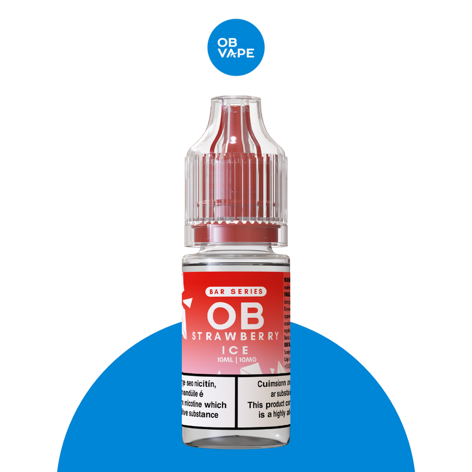 Strawberry Ice - OB Bar Series Salt 10ml - OB Vape Shop Ireland | Free Next Day Delivery Over €50 | OB Vape Ireland's Premier Vape Shop | OB Bar Disposable Vape