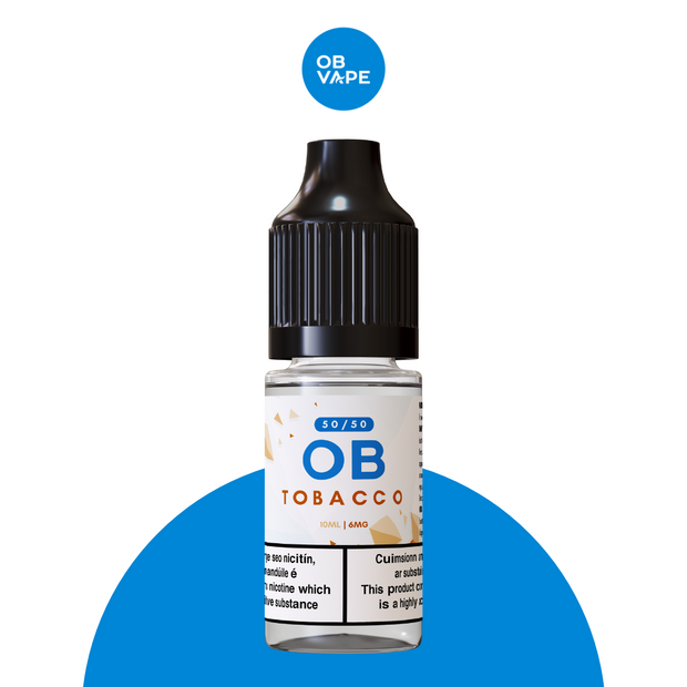 Tobacco - OB 50/50 10ml - OB Vape Shop Ireland | Free Next Day Delivery Over €50 | OB Vape Ireland's Premier Vape Shop | OB Bar Disposable Vape