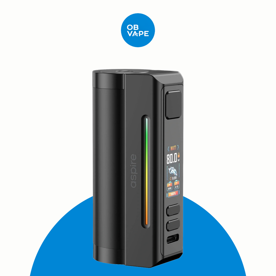 Aspire Zelos M80 Mod – Full Black official product image | OB Vape