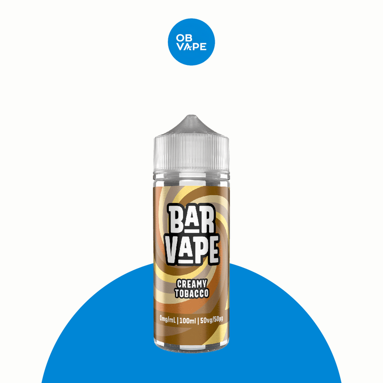 Bar Vape Creamy Tobacco 100ml Shortfill – OB Vape product image
