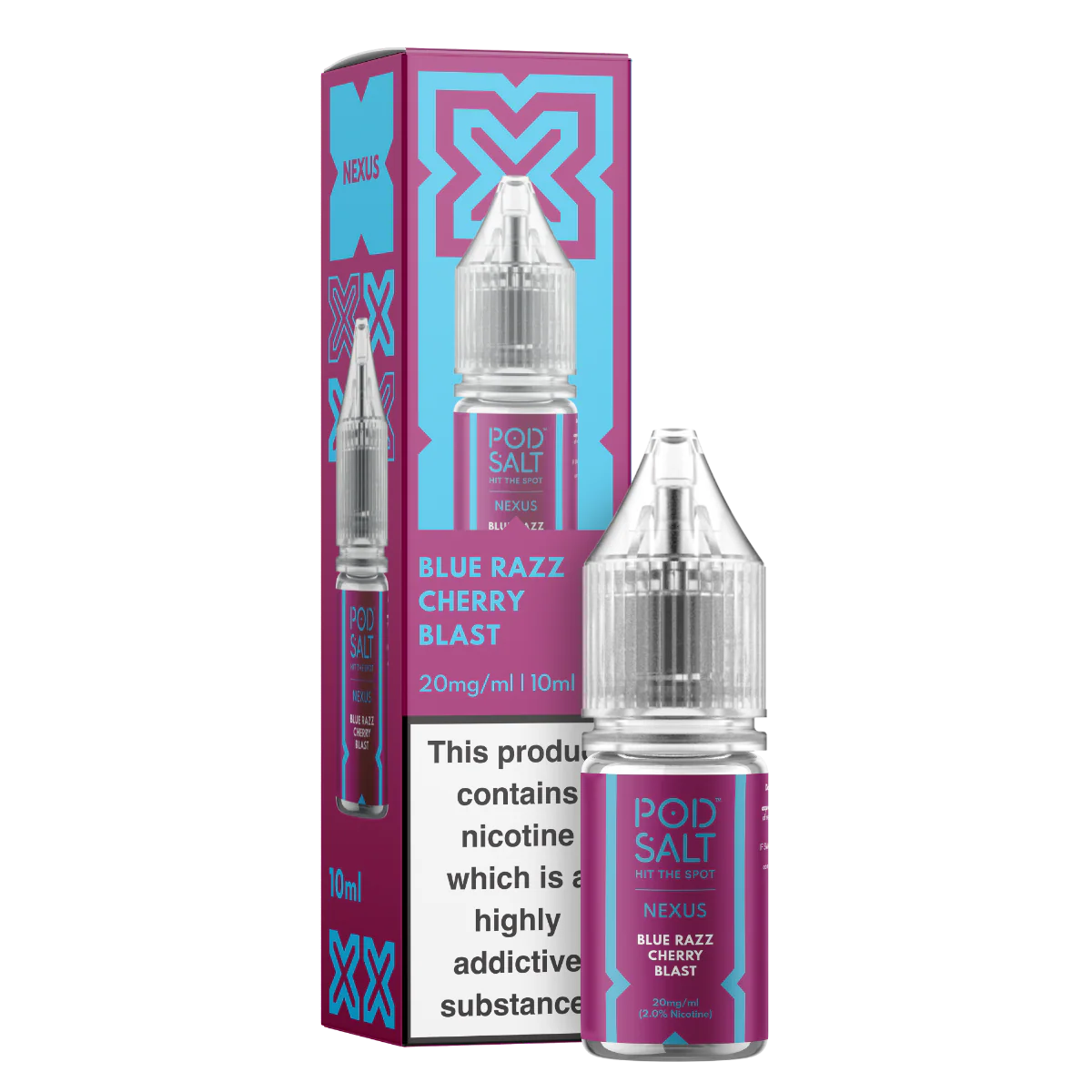Blue Razz Cherry Blast - Pod Salt Nexus Nic Salts 10ml
