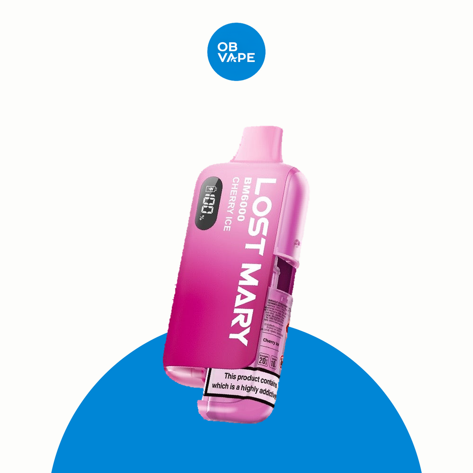 Lost Mary 6K BM6000 6000 Puff Disposable Vape – Cherry Ice official clean-edge product image | OB Vape