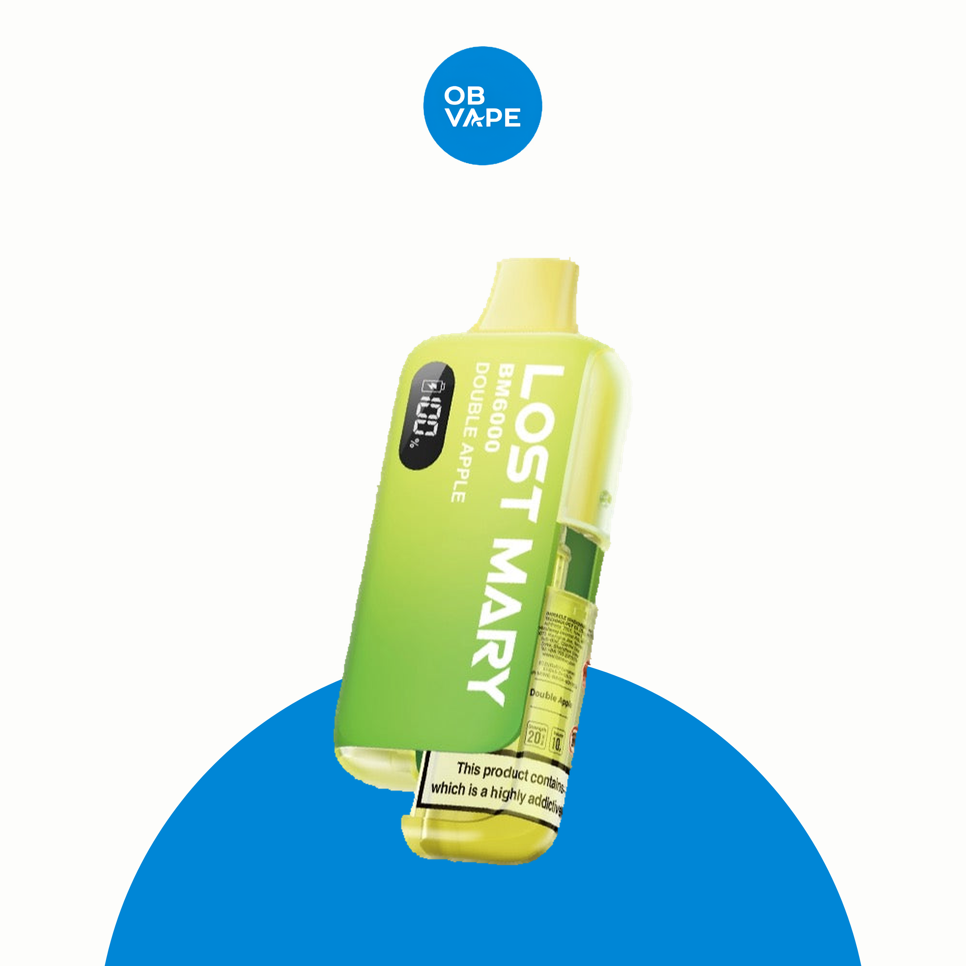 Lost Mary 6K BM6000 6000 Puff Disposable Vape – Double Apple official clean-edge product image | OB Vape