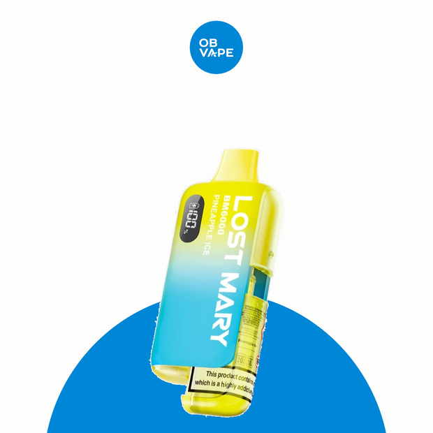 Lost Mary 6K BM6000 6000 Puff Disposable Vape – Pineapple Ice official device-only product image | OB Vape