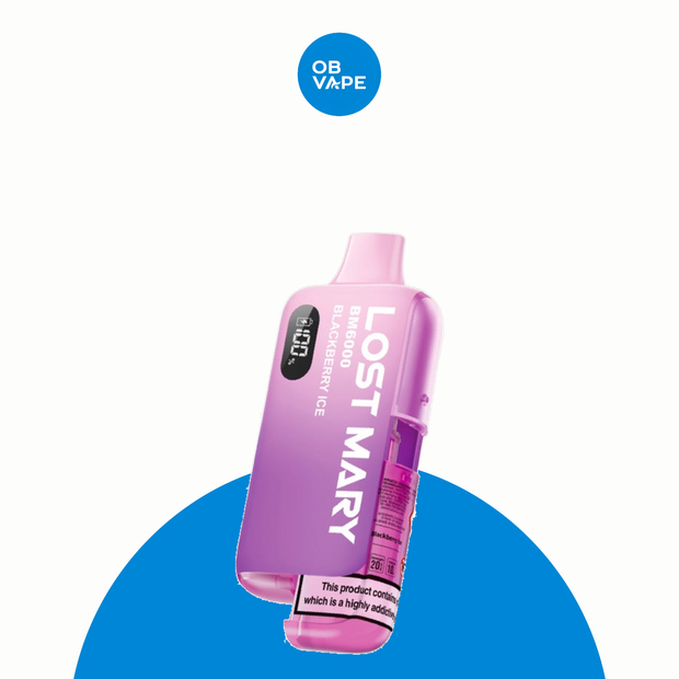 Lost Mary 6K BM6000 6000 Puff Disposable Vape – Blackberry Ice official device-only product image | OB Vape