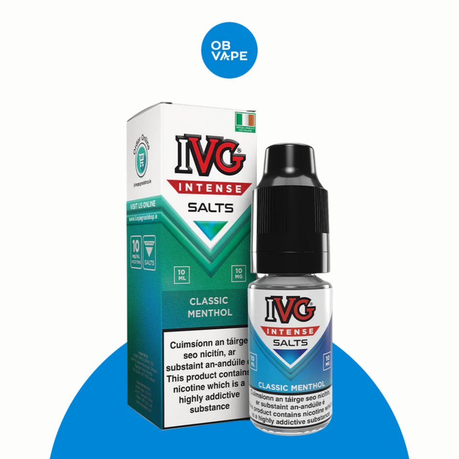 Classic Menthol IVG Intense Nic Salt 10ml – OB Vape product image