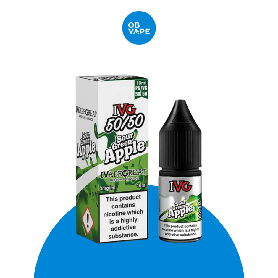 IVG 50/50 - Sour Green Apple 10ml