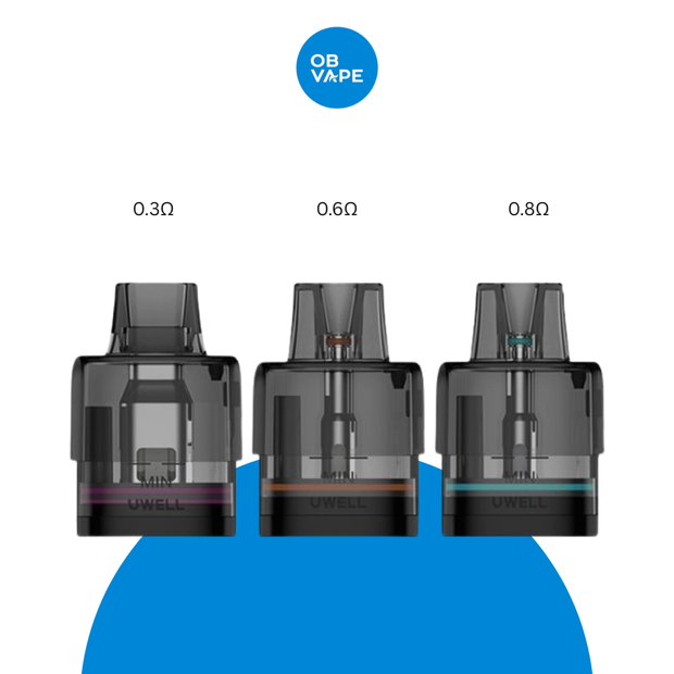 Uwell Typhos Replacement Pods – 0.3Ω / 0.6Ω / 0.8Ω