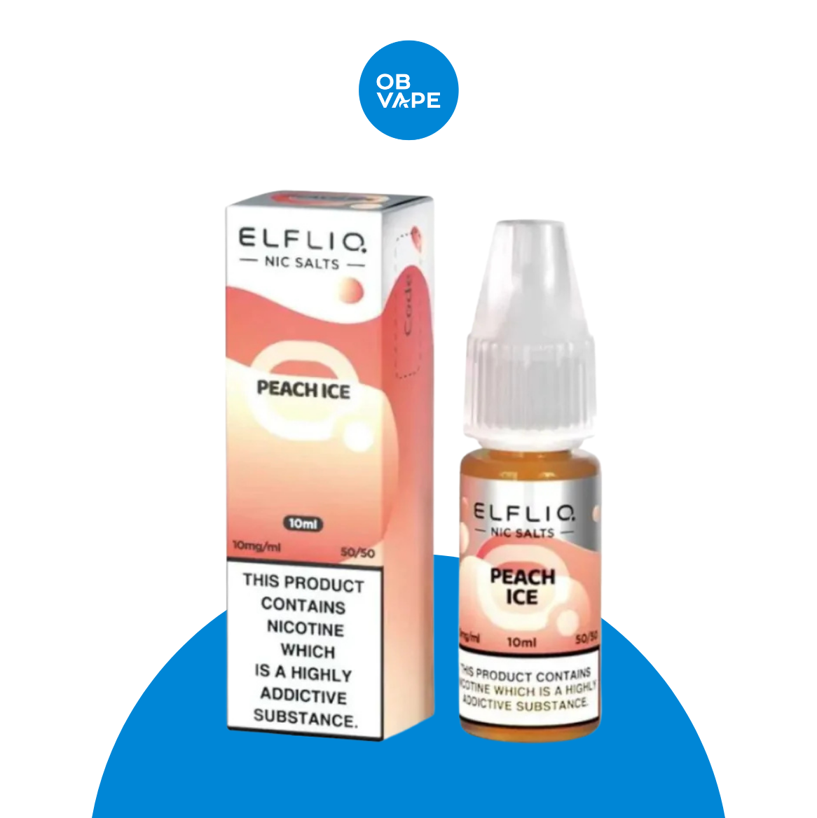 Peach Ice - Elfliq Elf Bar Salt 10ml