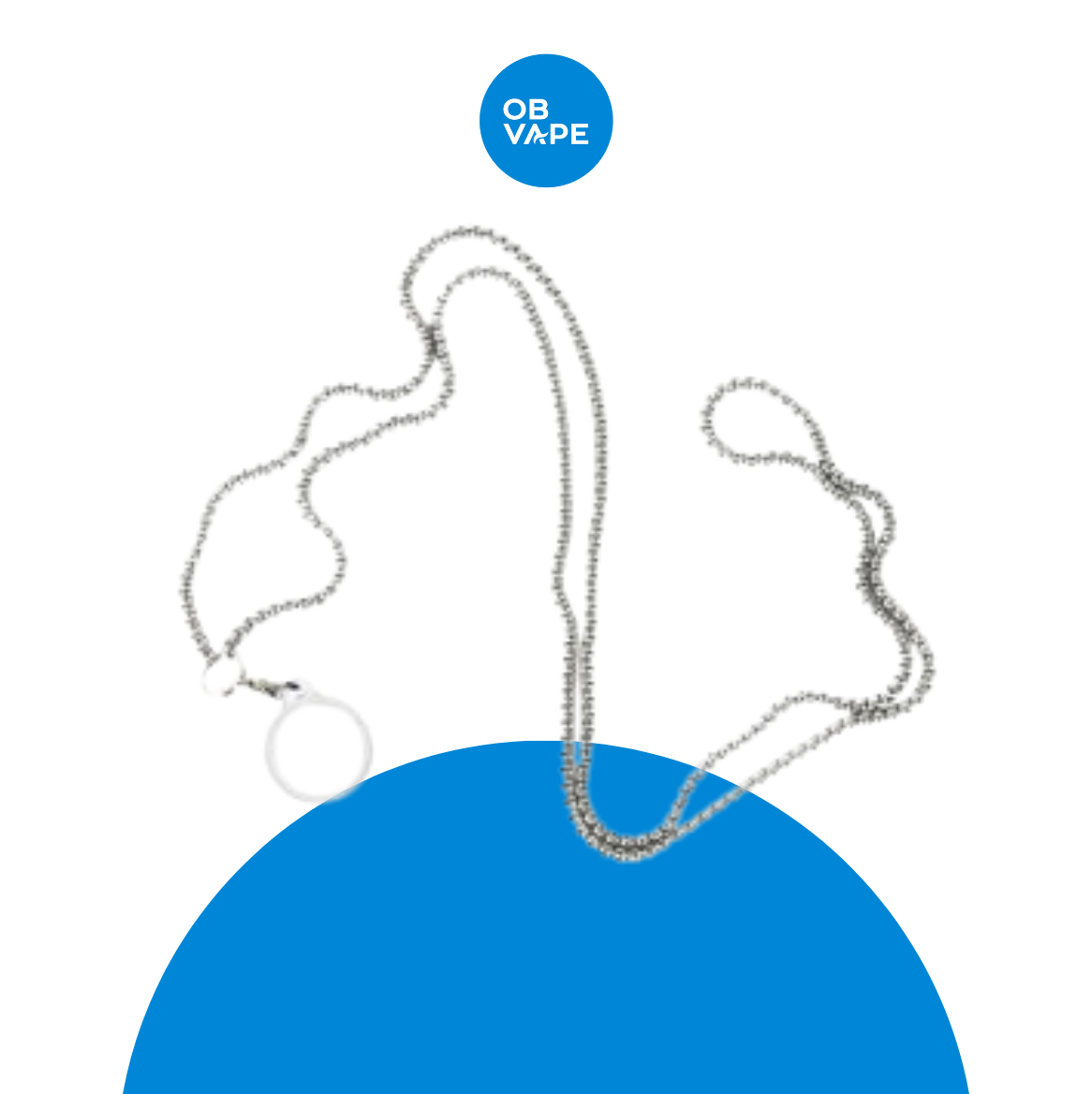 Neck Chain with Silicone Ring for Vape