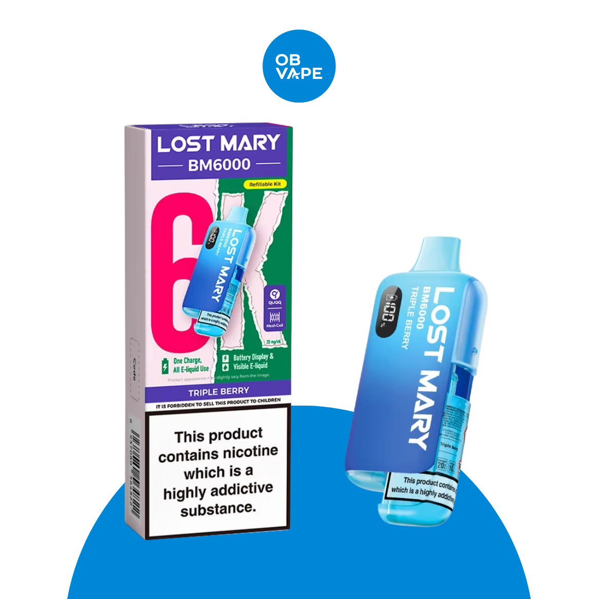 Lost Mary 6K BM6000 6000 Puff Disposable Vape