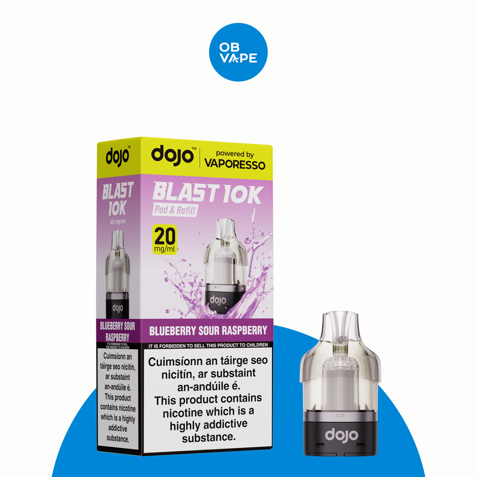 Vaporesso Dojo Blast 10K Refill Pods – Blueberry Sour Raspberry 20mg product image | OB Vape