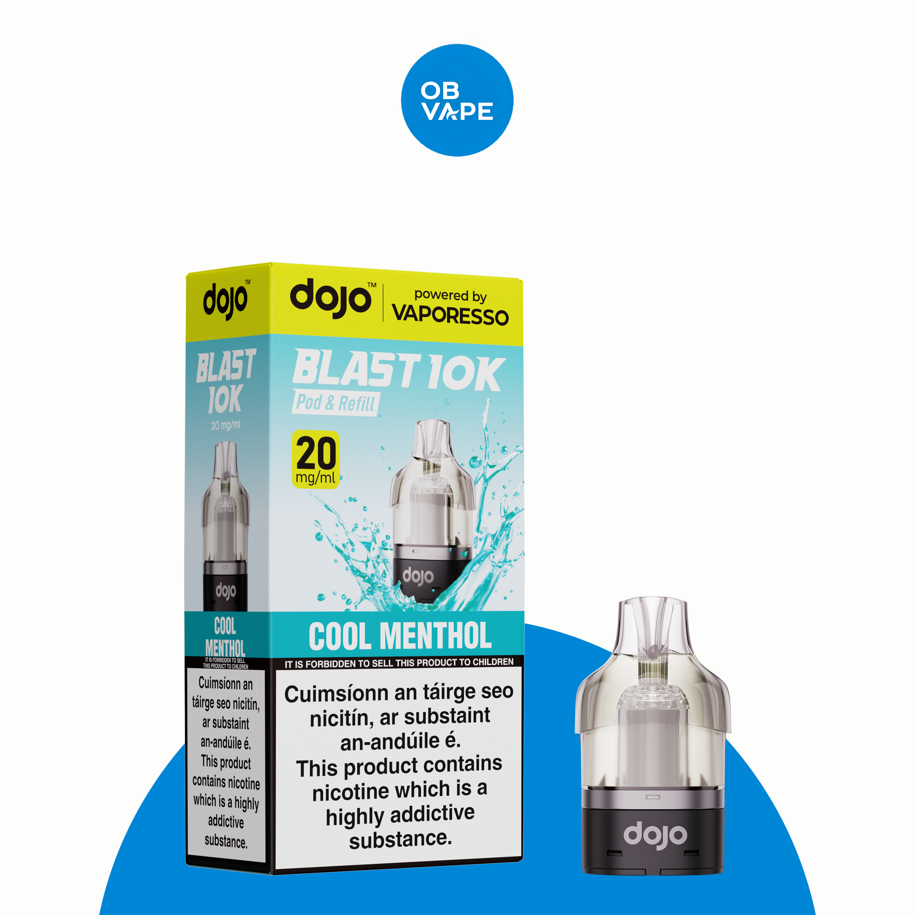 Vaporesso Dojo Blast 10K Refill Pods – Cool Menthol 20mg product image | OB Vape
