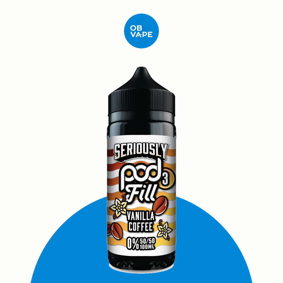 Doozy Seriously Pod Fill 3 Vanilla Coffee 100ml Shortfill product image | OB Vape