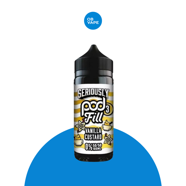 Doozy Seriously Pod Fill Vanilla Custard 100ml Shortfill – OB Vape