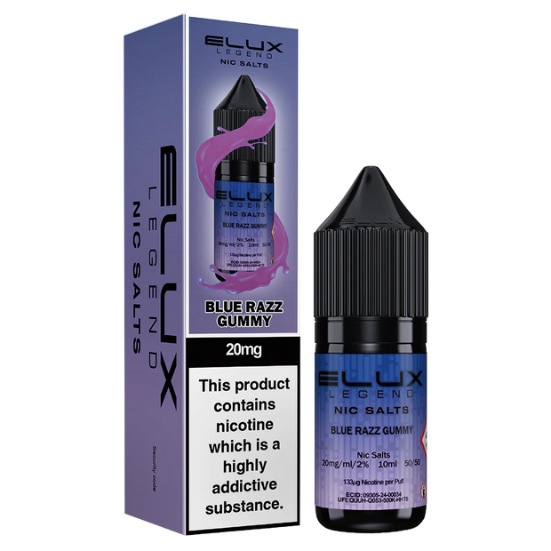 Blue Razz Gummy – Elux Legend Nic Salt 10ml