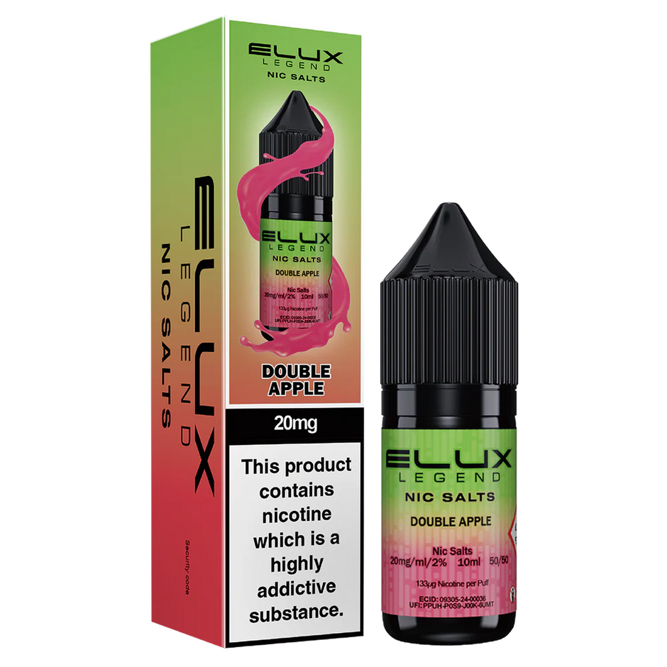 Double Apple– Elux Legend Nic Salt 10ml