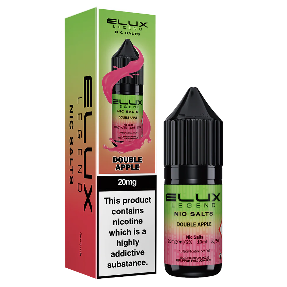 Double Apple– Elux Legend Nic Salt 10ml