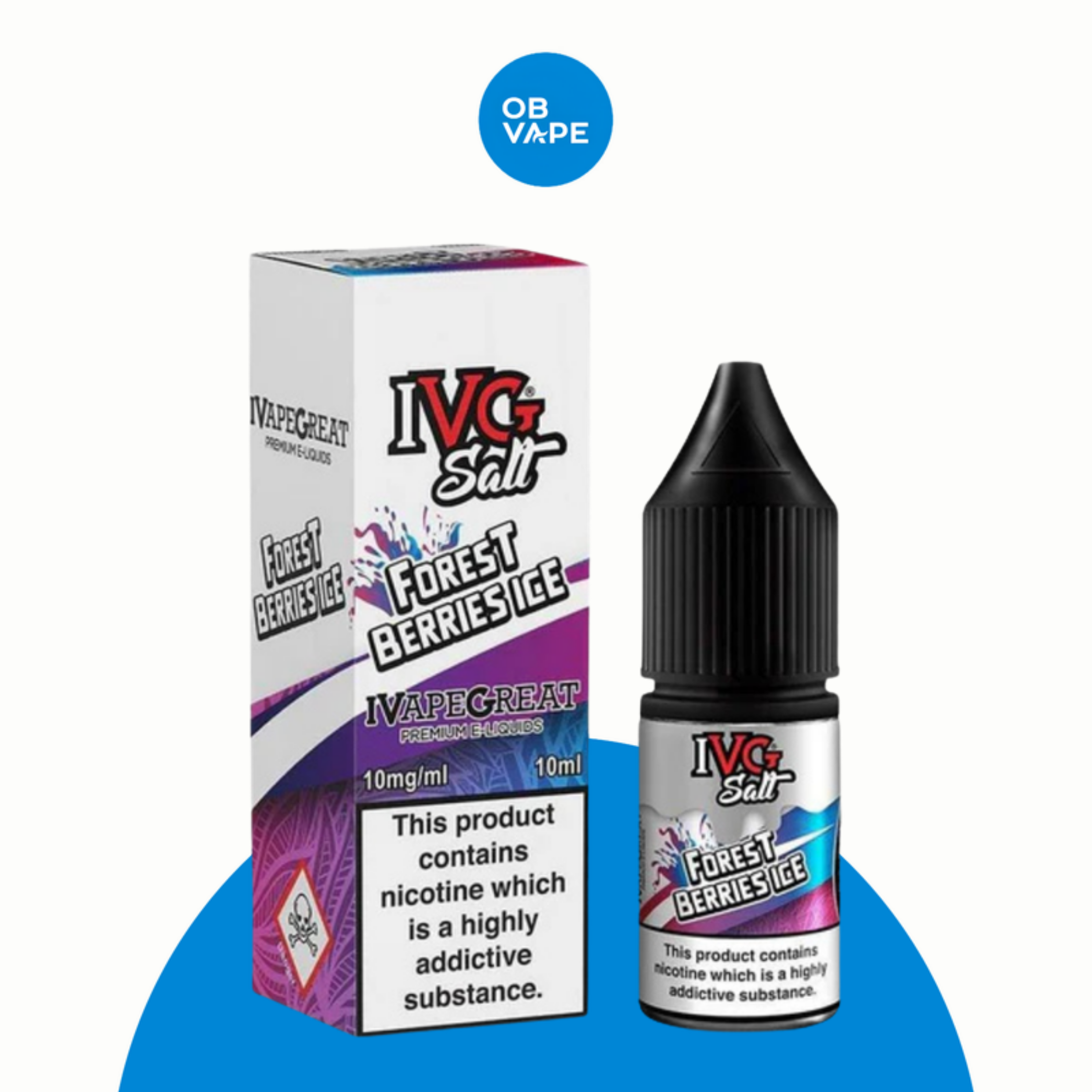 Forest Berries Ice IVG Nic Salt 10ml – OB Vape product image