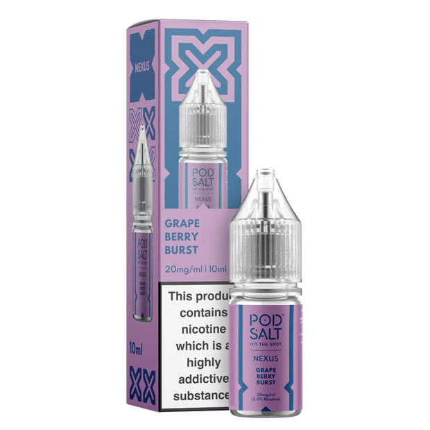Grape Berry Burst - Pod Salt Nexus Nic Salts 10ml