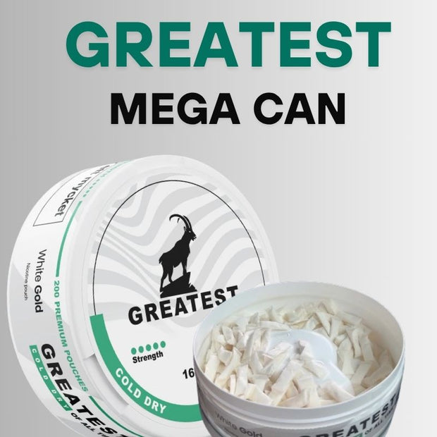 Greatest Cold Dry Nicotine Pouches- Mega Can