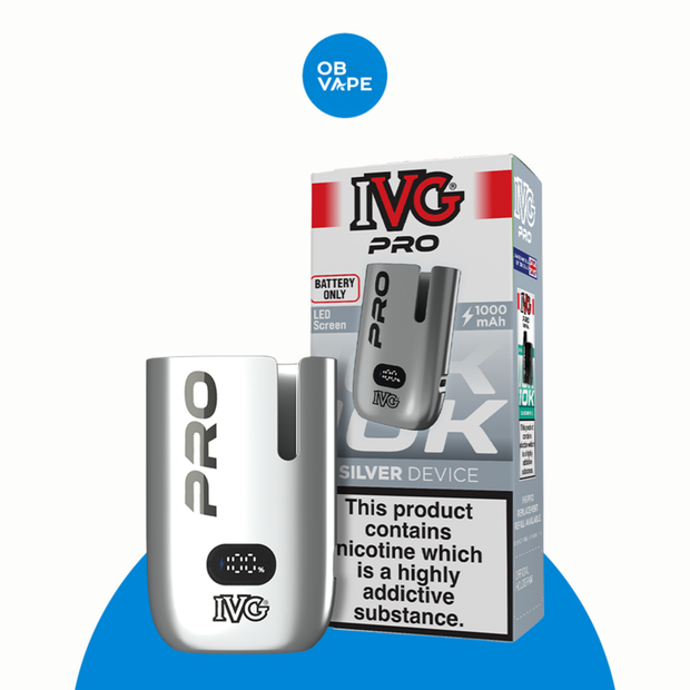 IVG Pro 10K device only in silver – OB Vape product image