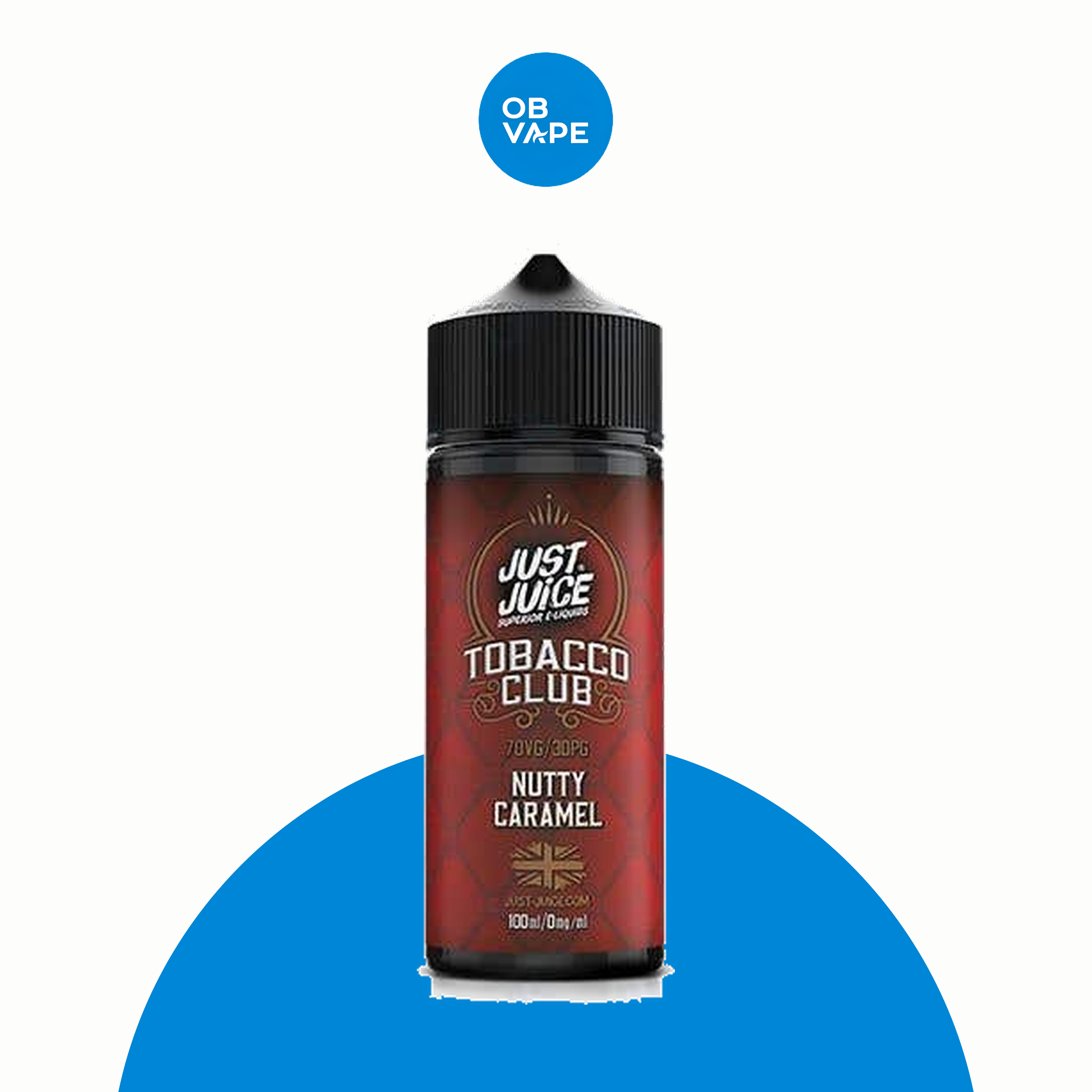 Just Juice Nutty Caramel Tobacco 100ml Shortfill – OB Vape product image