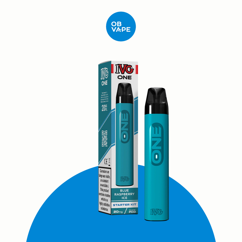 IVG One 600 Prefilled Pod Kit – Blue Raspberry Ice | OB Vape