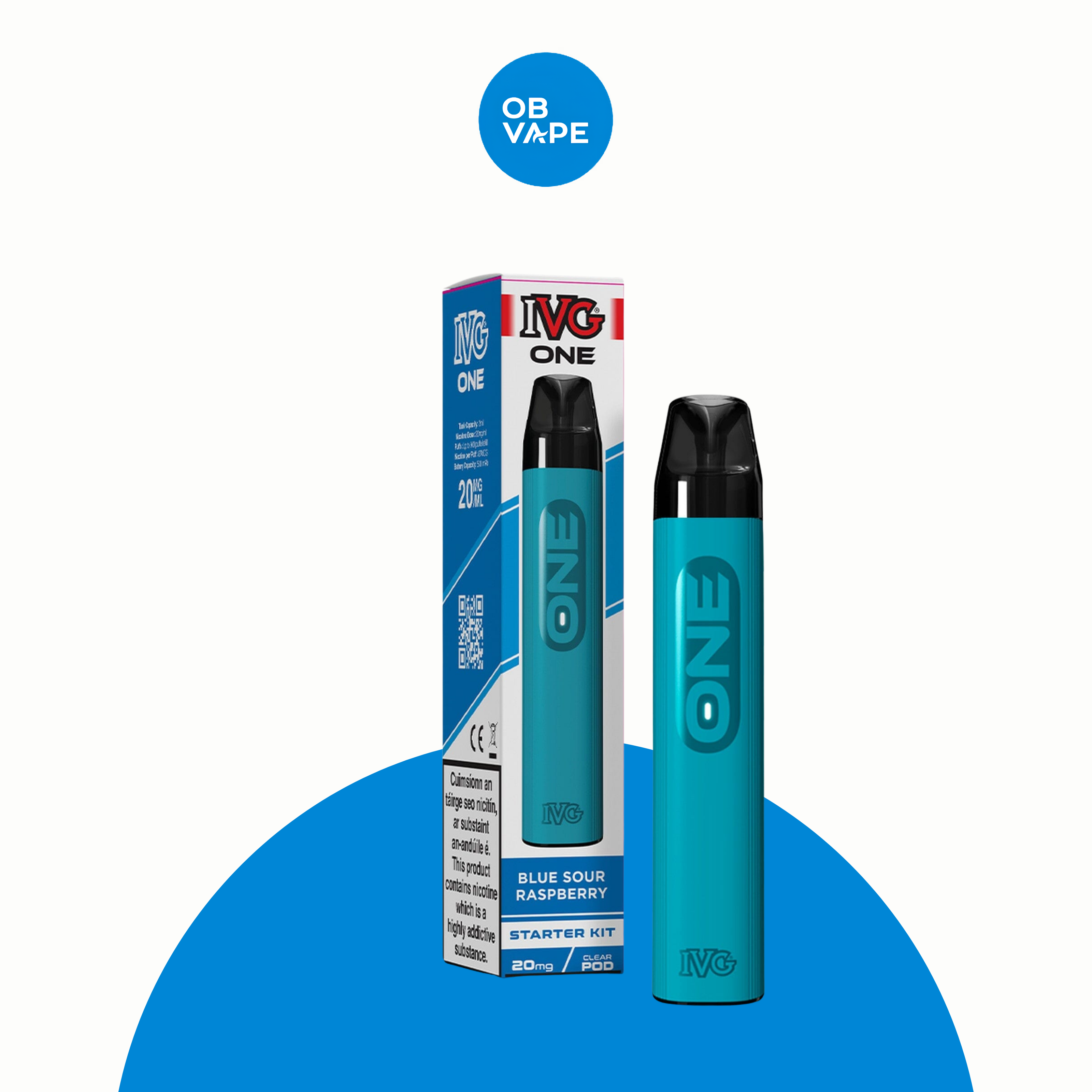 IVG One 600 Prefilled Pod Kit – Blue Sour Raspberry | OB Vape