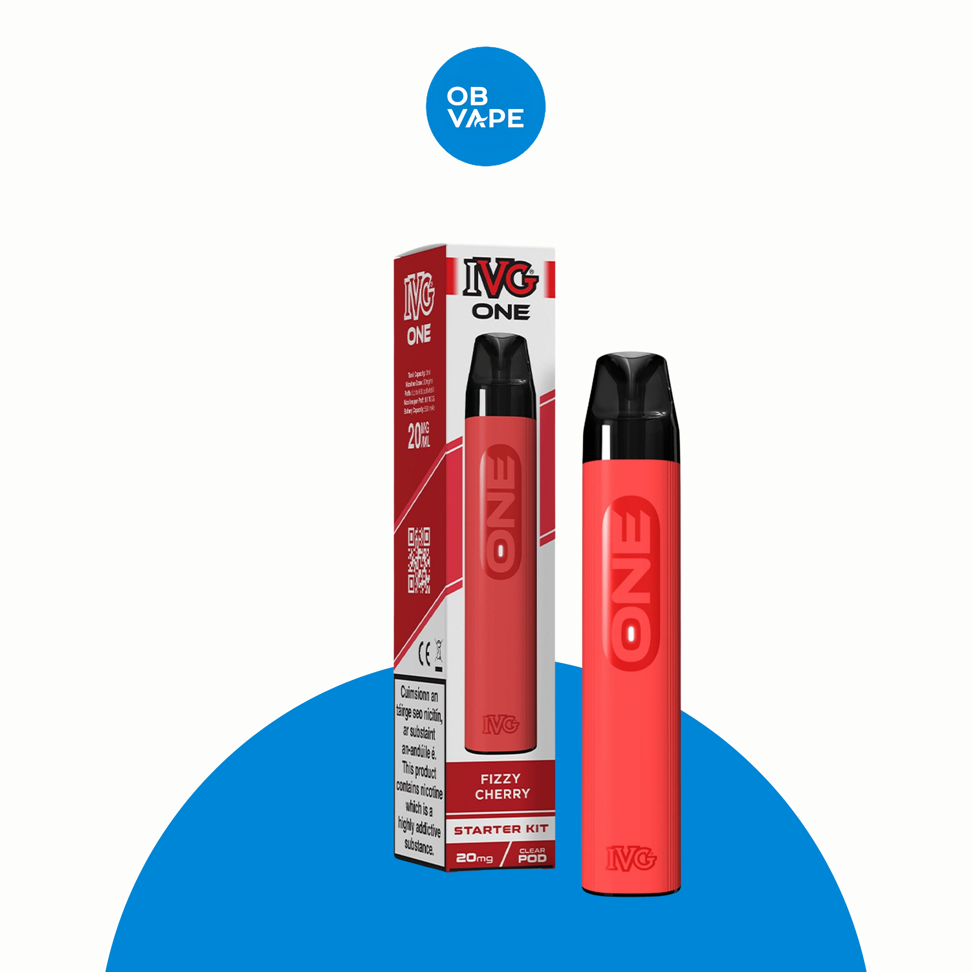 IVG One 600 Prefilled Pod Kit – Fizzy Cherry | OB Vape