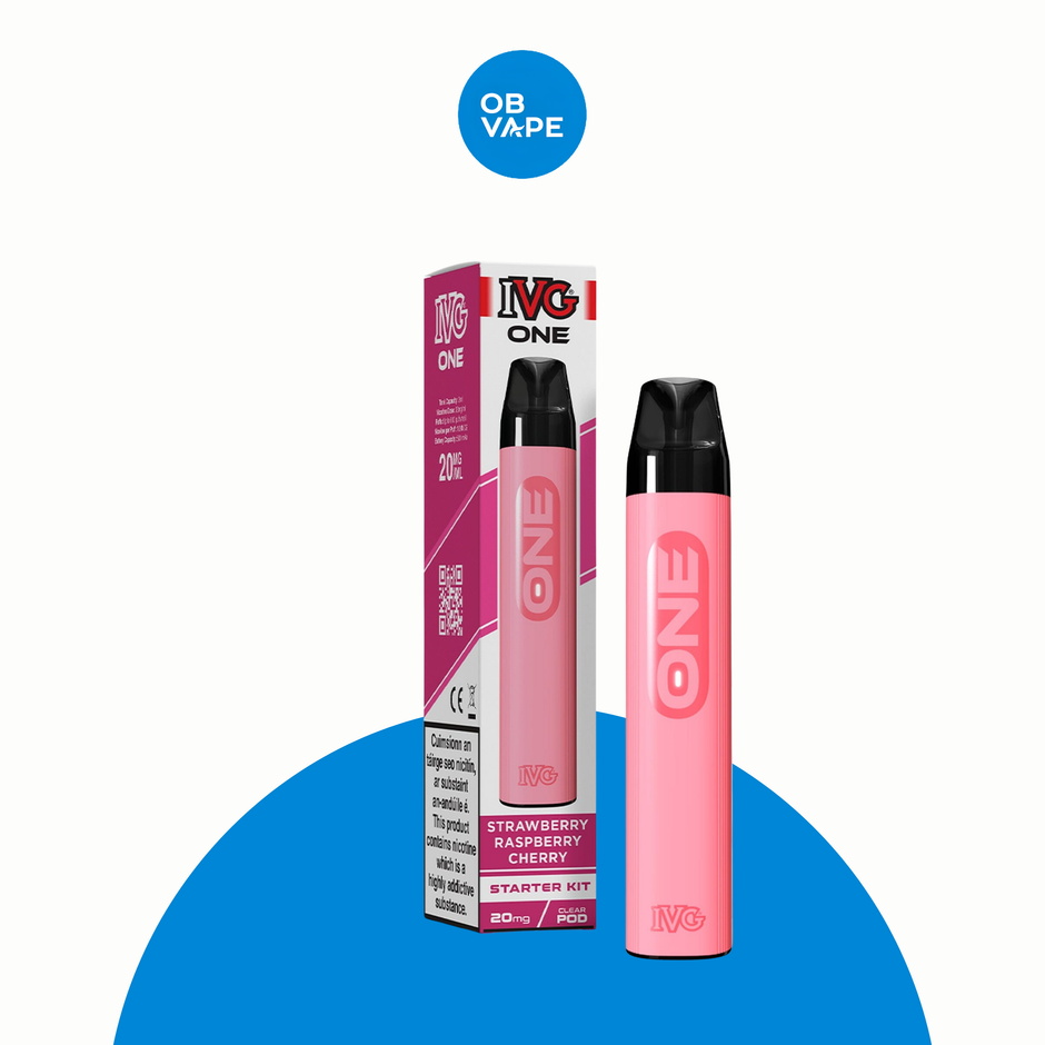 IVG One 600 Prefilled Pod Kit – Strawberry Raspberry Cherry | OB Vape