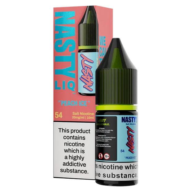 Peach Ice - Nasty Liq Nic Salts 10ml
