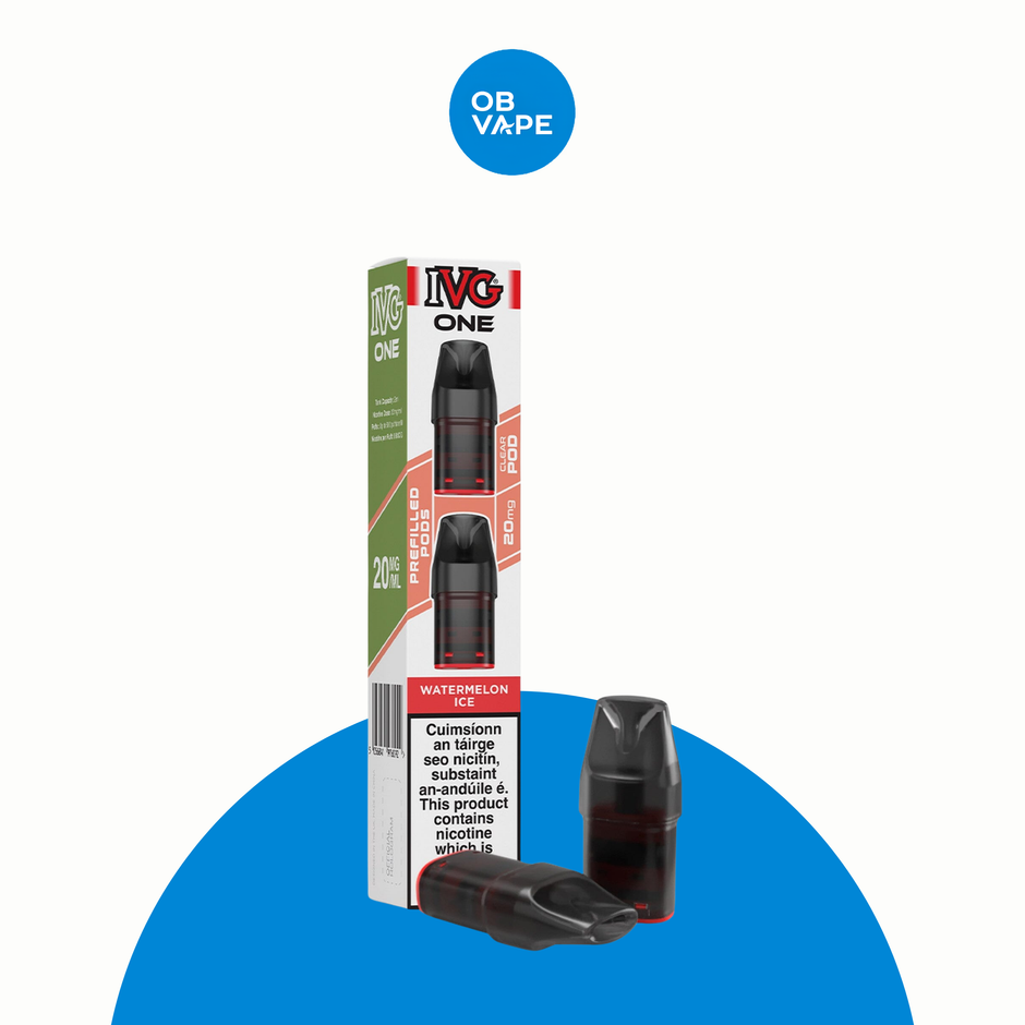 IVG One 600 Replacement Pods 2 Pack – Watermelon Ice | OB Vape