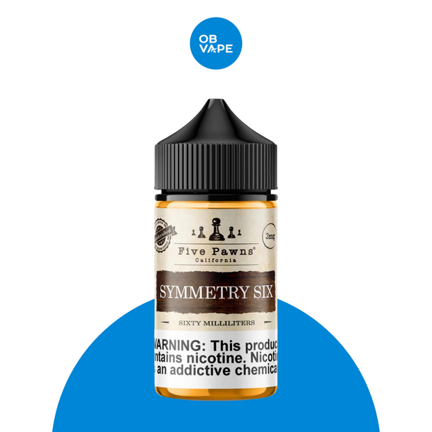 Symmetry Six - Five Pawns 50ml - OB Vape Shop Ireland | Free Next Day Delivery Over €50 | OB Vape Ireland's Premier Vape Shop | IVG 2400, Lost Mary, Elfliq, Disposable Vape