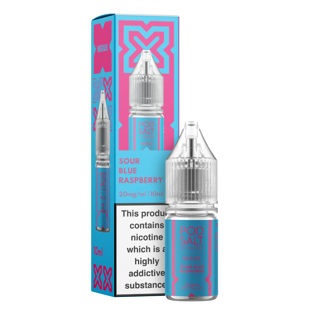 Blue Sour Raspberry - Pod Salt Nexus Nic Salts 10ml