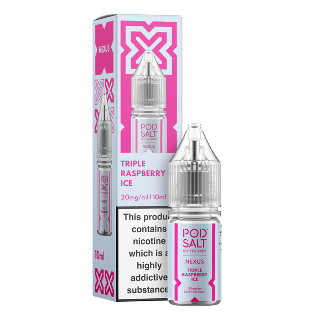 Triple Raspberry Ice - Pod Salt Nexus Nic Salts 10ml