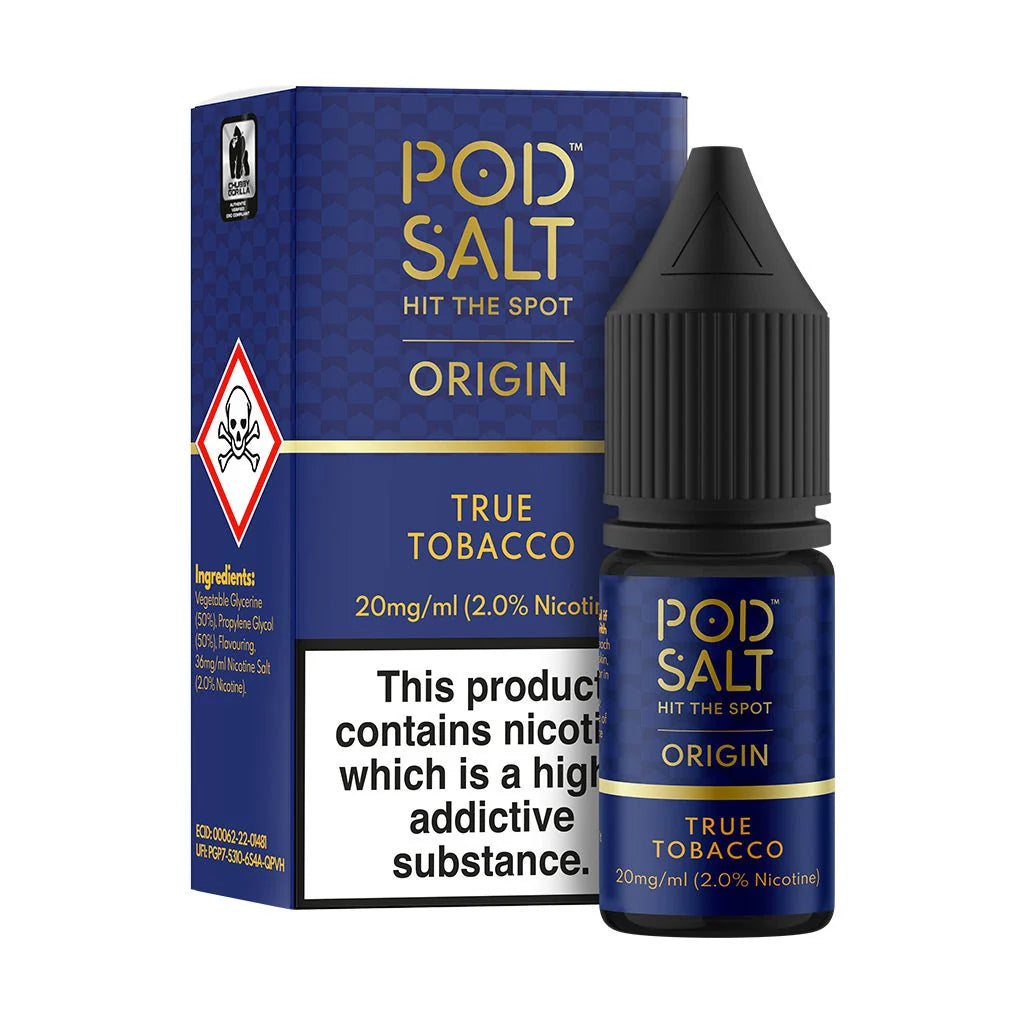True Tobacco - Pod Salt Origin 10ml Salt