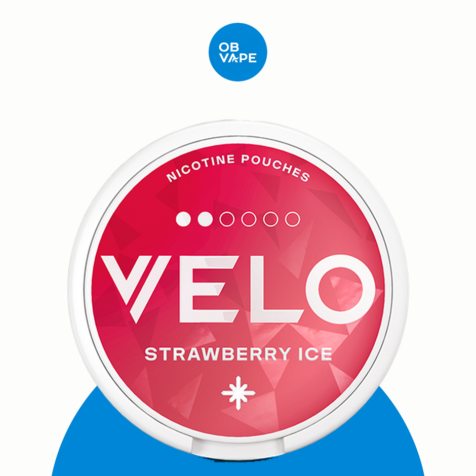 VELO Mini Nicotine Pouches – Strawberry Ice (Mini) - 6MG official product image | OB Vape