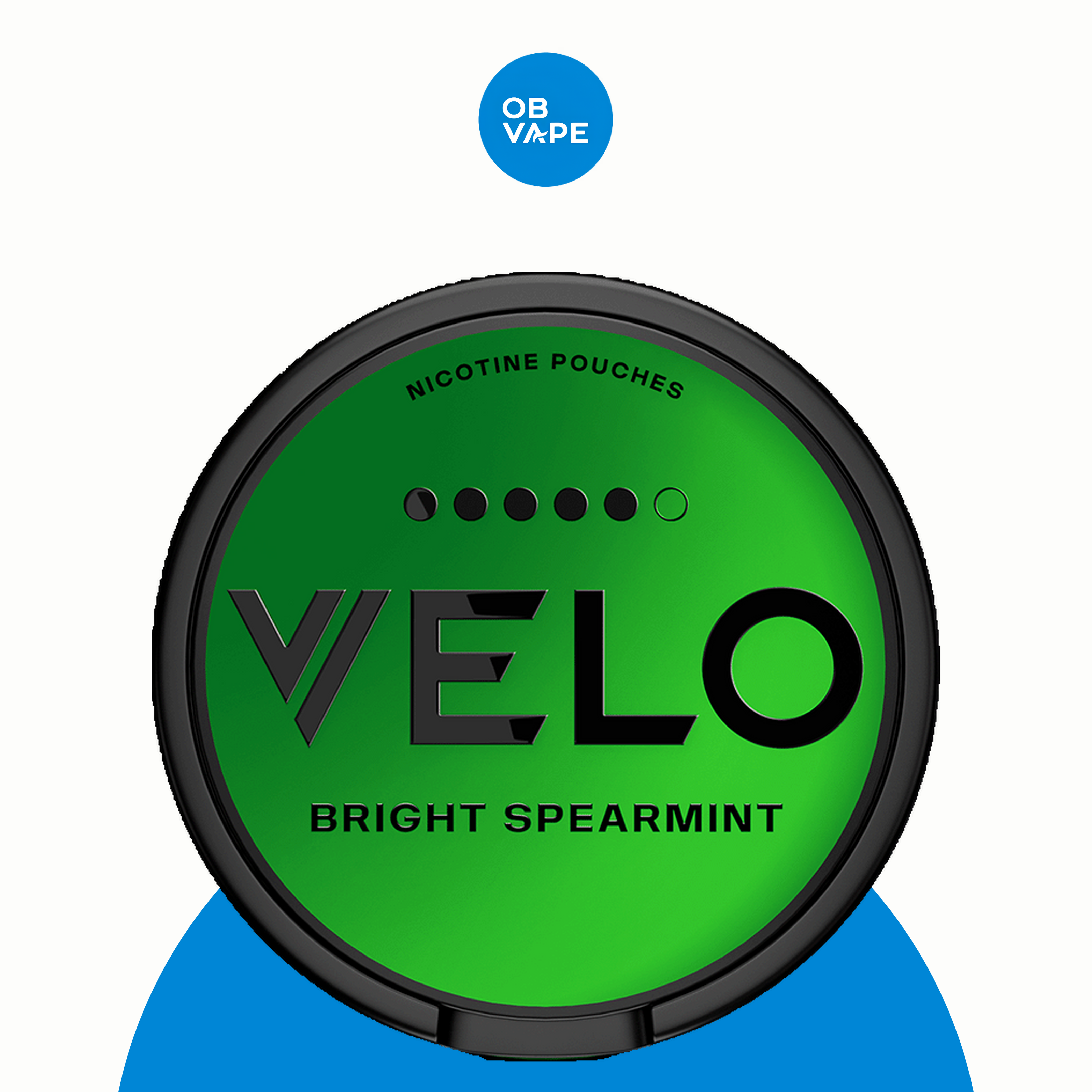 VELO Nicotine Pouches – Bright Spearmint - 14MG official product image | OB Vape