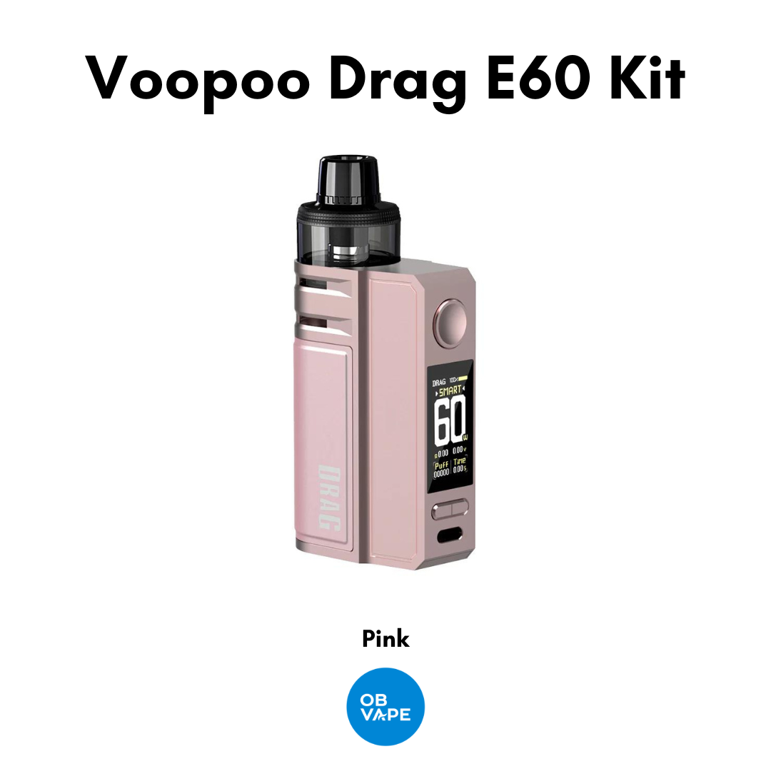 VOOPOO Drag E60 Pod Kit - OB Vape Shop Ireland | Free Next Day Delivery Over €50 | OB Vape Ireland's Premier Vape Shop | OB Bar Disposable Vape