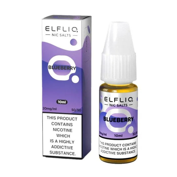 Blueberry - Elfliq Elf Bar Salt 10ml - OB Vape Shop Ireland | Free Next Day Delivery Over €50 | OB Vape Ireland's Premier Vape Shop | OB Bar Disposable Vape