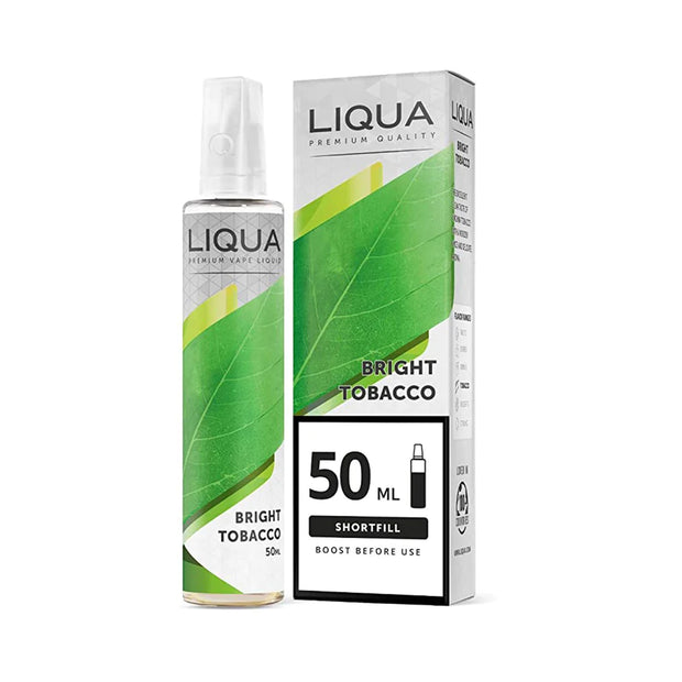 Liqua - Bright Tobacco 50ml - OB Vape Shop Ireland | Free Next Day Delivery Over €50 | OB Vape Ireland's Premier Vape Shop | OB Bar Disposable Vape