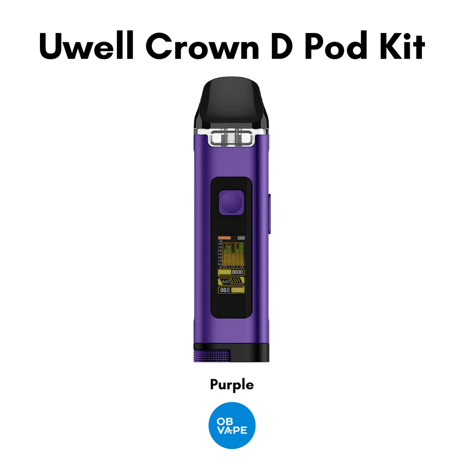 Uwell Crown D Pod Kit - OB Vape Shop Ireland | Free Next Day Delivery Over €50 | OB Vape Ireland's Premier Vape Shop | OB Bar Disposable Vape