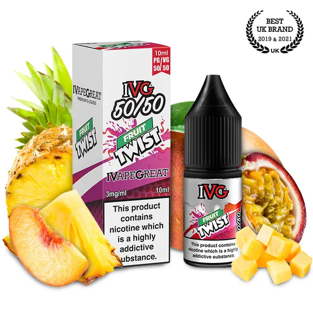 IVG - Fruit Twist 10ml - OB Vape Shop Ireland | Free Next Day Delivery Over €50 | OB Vape Ireland's Premier Vape Shop | OB Bar Disposable Vape